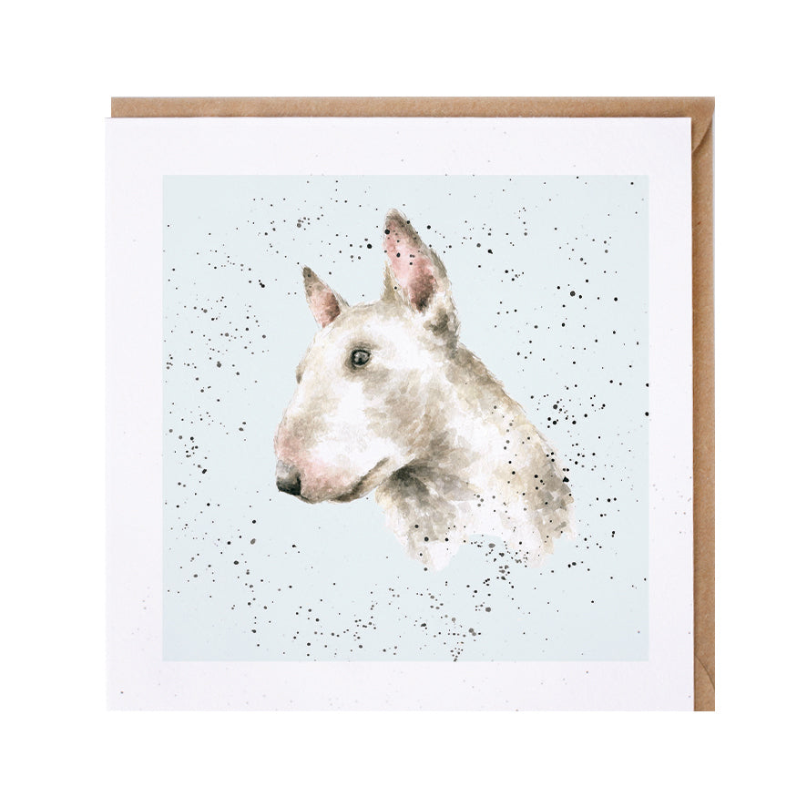 Wrendale English Bull Terrier Dog Greetings Card