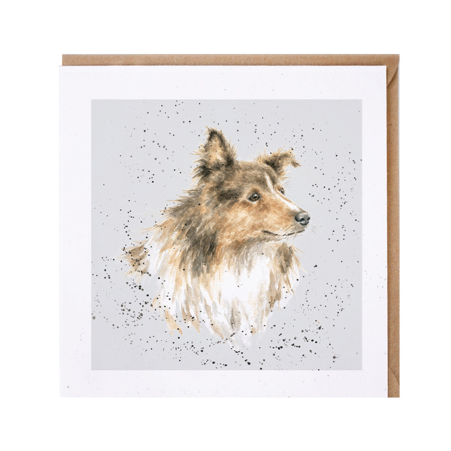 Wrendale Rough Collie Dog Greetings Card