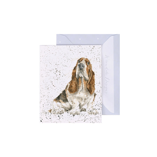 Wrendale Designs 'Did Somebody Say Cake' Dog Mini Greetings Card
