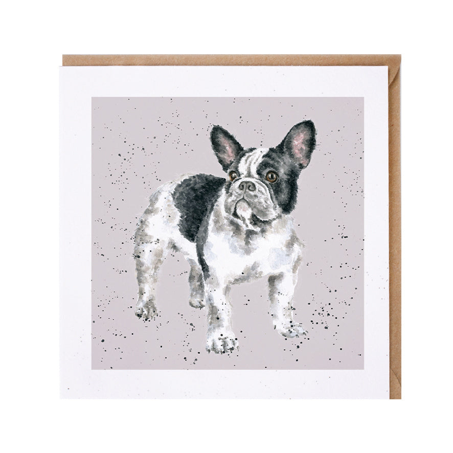 Wrendale French Bulldog Greetings Card