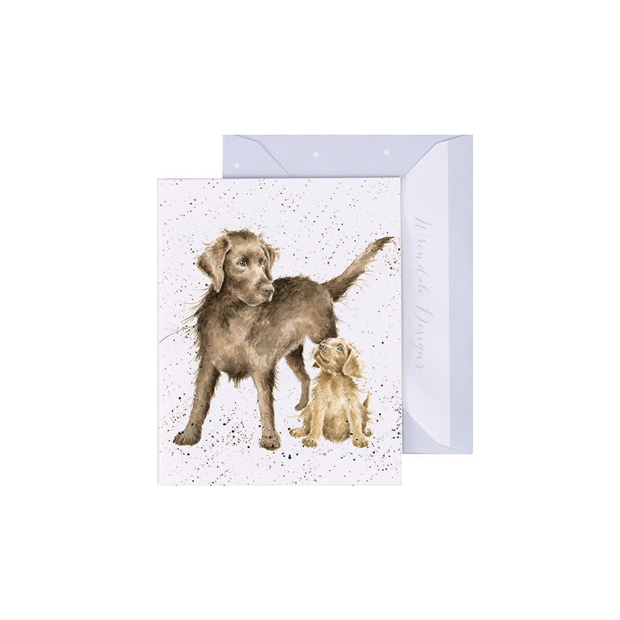 Wrendale Designs 'Puppy Love' Dog Mini Greetings Card
