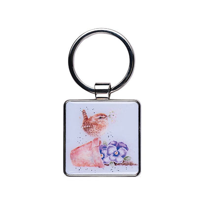 Wrendale Pottering About Wren Keyring