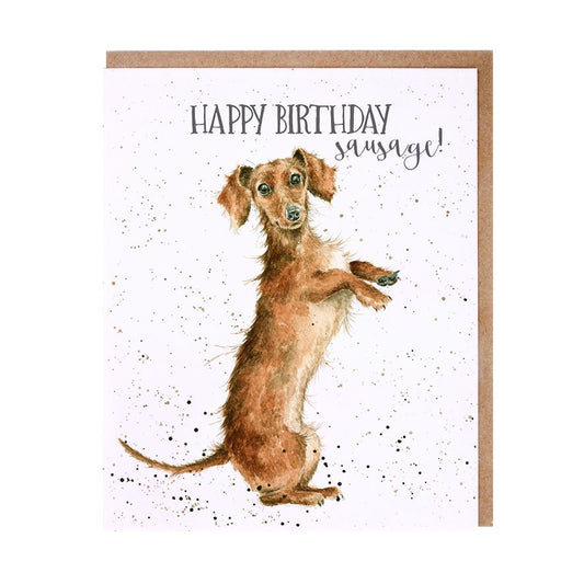 Wrendale 'Sausage' Dachshund Dog Birthday Card