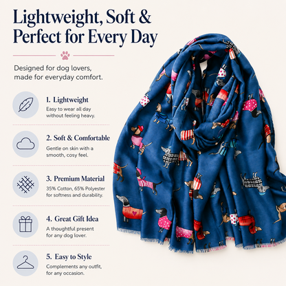Large Dachshund Dog Scarf