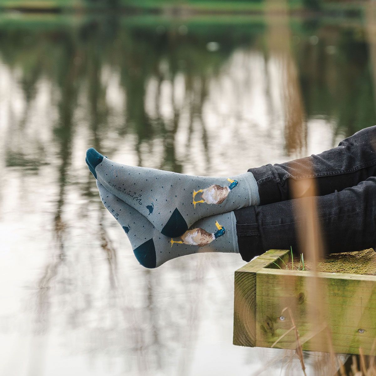 Wrendale Guard Duck Men's Bamboo Socks