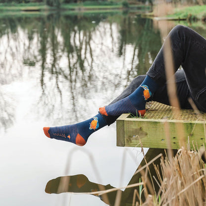 Wrendale Kingfisher Men's Bamboo Socks